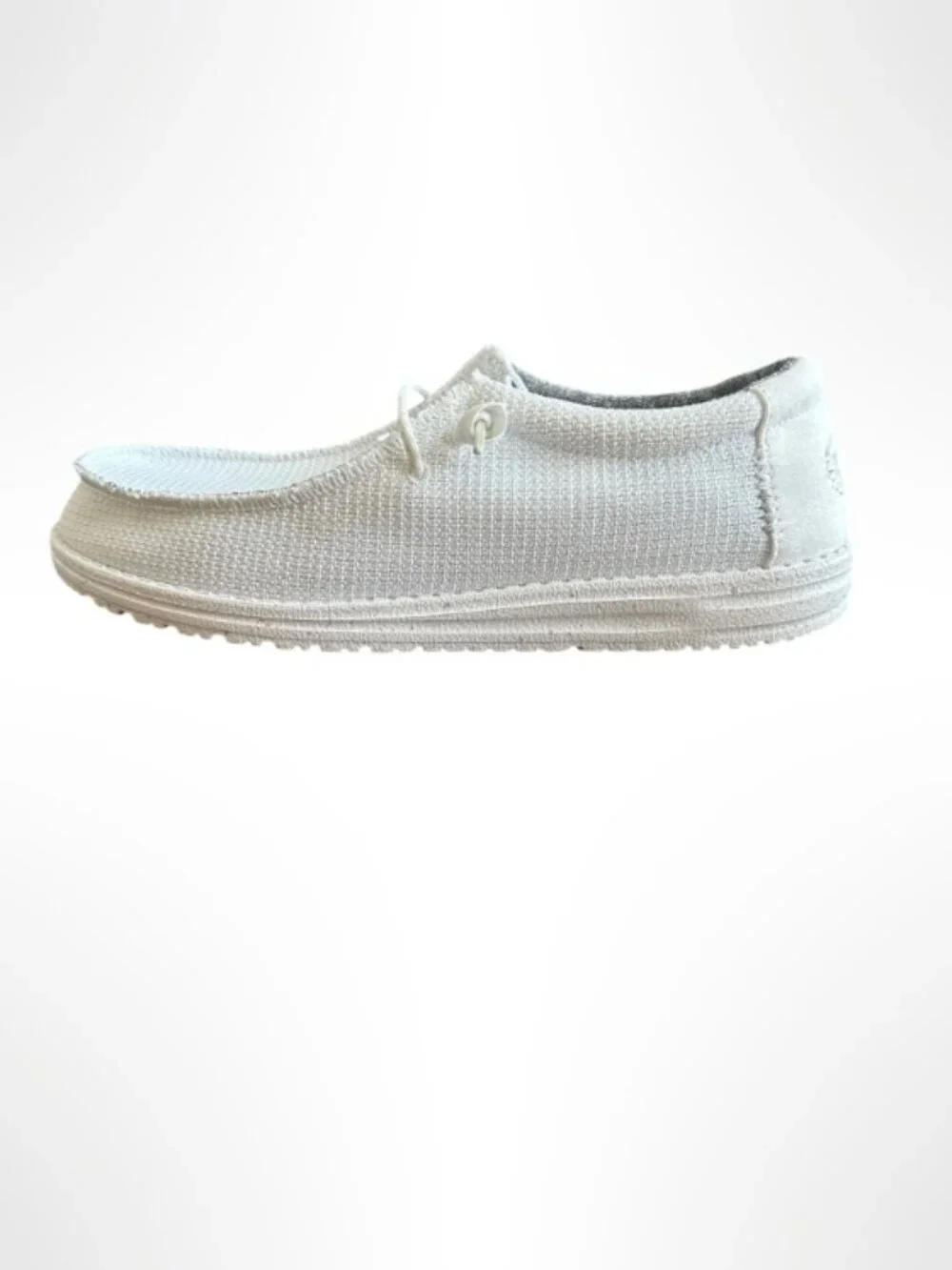 HEY DUDE Wally White Mesh Slip On Loafers 12 Like New